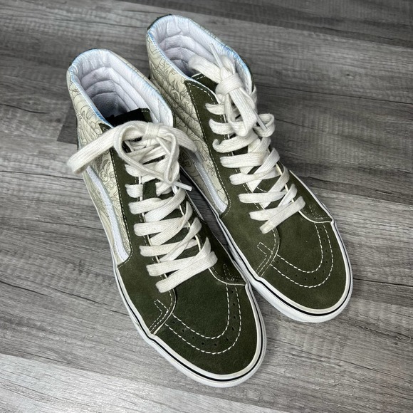 Vans SK8 Hi Desert Skulls Grape Leaf Classic Skate Shoes Womens 7.5 - Picture 2 of 9
